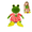 multicolor#001, variant on Soft Princess Frog Plush Pillow, Frog Princess Plush Toys, Adorable Frog Stuffed Animal, Fluffy Girl’s Frog Plush Toy, Cozy Plush Toys for Kids Adult Holiday Birthday Gifts(13.78in)