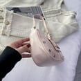 thumbnail image 5 of PU Leather Chic Hobo Bag Adjustable Strap Women Y2K Messenger Bag (Pink) Shoulder Bags for Women, 5 of 10