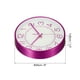 thumbnail image 2 of Reloj de pared de 8 pulgadas, a batería, silencioso, sin tictac, reloj moderno redondo, púrpura, 2 of 6
