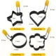 thumbnail image 2 of Anillos para huevos, paquete de 4 moldes para huevos para freír o dar forma a los huevos, juego de anillos para huevos para freír o dar forma a los huevos, EG-4S, 2 of 7