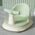 thumbnail image 2 of Siège de bain pour bébé réglable, ergonomique et antidérapant, avec ventouses puissantes, vert, 2 of 4