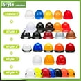 thumbnail image 4 of Safety Hard Hat Customize Logo Protective Head Outdoor Work Hat (White (standard)), 4 of 12