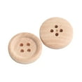 thumbnail image 5 of BUYISI 20 Wooden Buttons In Natural Wood Color Perfect For Clothing And Handmade Items 18Mm, 5 of 5
