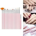 thumbnail image 3 of Pinkiou Nail Art Brushes Kit with Nail Painting Brushes, Nail Dotting Tool, Nail Foil, Paillette Decoration Manicure Rhinestones Tape Color for Nails, 3 of 7