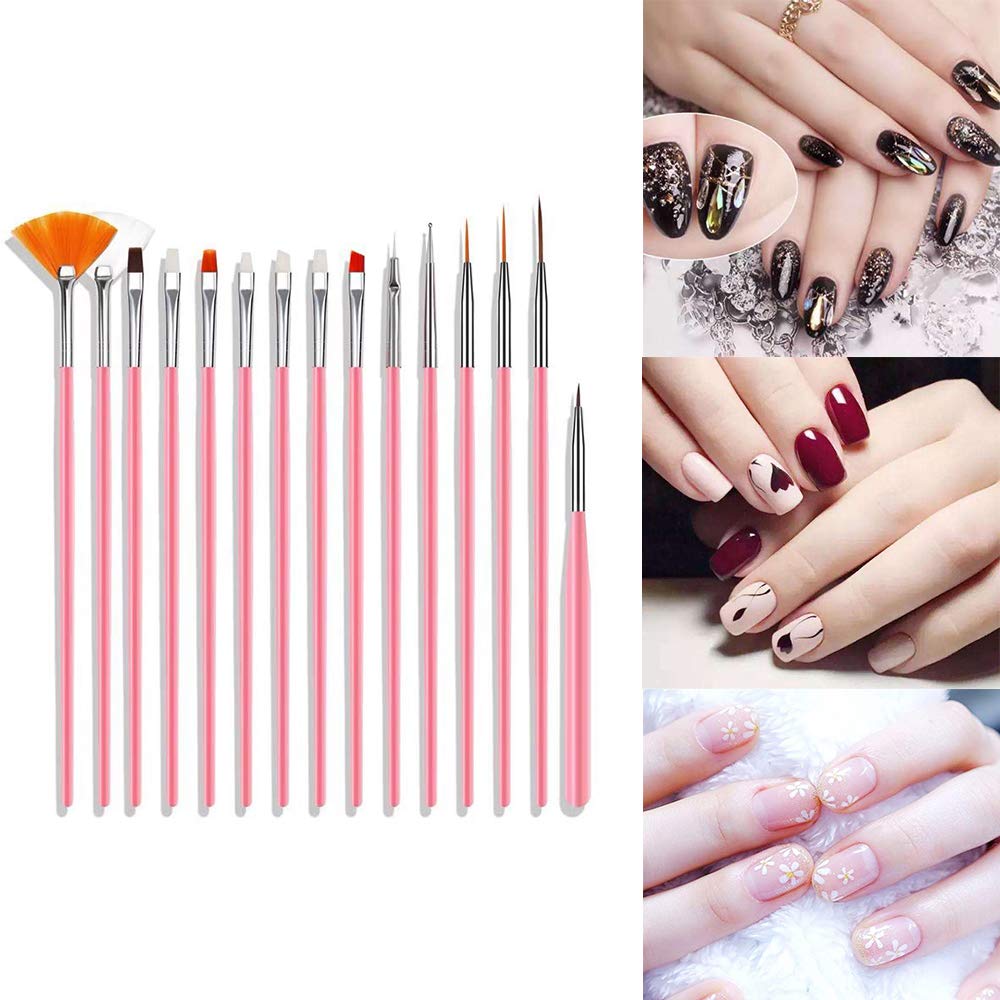 Pinkiou Nail Art Brushes & Decoration Kit (47 Pieces) photo 3