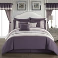 thumbnail image 4 of Katrein 20 Piece Comforter Set Color Block Geometric Embroidered Bed in a Bag Bedding, 4 of 10