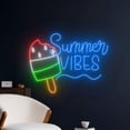thumbnail image 2 of Handmadetneonsign Summer Vibes Led Sign, Ice Cream Stick Neon Sign, Summer Led Sign, Ice Cream, 2 of 5