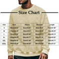 thumbnail image 3 of USNSM Men's Crewneck Sweatshirt Vintage Casual Long Sleeve Comfy Base Winter Pullover Shirt Lightweight Solid Color Fall Clothes Yellow XXXL, 3 of 9