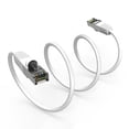 thumbnail image 2 of Cat5E Shielded Ethernet Patch Cable White 0.5ft - Internet Cable Snagless Boot Network Wire - High Speed Ethernet Patch Cable 350MHz FTP Cord - 4 UTP 24AWG Stranded Pure Copper Wire, 2 of 5