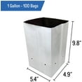 thumbnail image 2 of 1 Gallon Grow Bags Black and White Poly Nursery Bags for Plants, Tree Grow, Greenhouse (100 Pack), 2 of 6