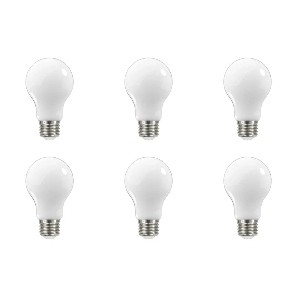 8.2W LED A19 - Soft White - Medium Base - 3000K - 90 CRI - 120V - 6-Pack