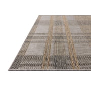 Loloi Birch Bone / Gold 18 x 18 Indoor/Outdoor Sample Rug