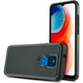 thumbnail image 3 of Value Pack and Moto G Play 2021 Version with Tempered Glass Phone Case Shock Proof Edges Hybrid Hard Back Slim Bumper Cover, 3 of 4