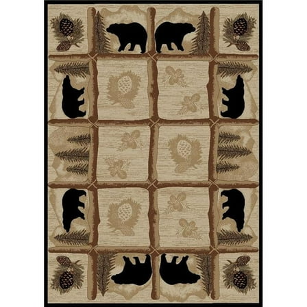 Mayberry Rug HS7472 4X6 3 ft. 11 in. x 5 ft. 3 in. Hearthside Toccoa Area Rug, Multi Color