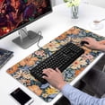 thumbnail image 2 of Long Mouse Pads for Desk,Pioneer Flower Floral Print Pattern Desk Mats on Top Of Desks, Desk Mouse Pad Extra Large with 3mm Non-Slip Base and Stitched Edge for Gaming,Office,Work,Home 31.5"x15.7", 2 of 6