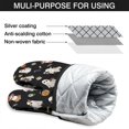 thumbnail image 7 of Cute Oven Mitts,Costumed Ghost Halloween Pattern Oven Mitt 2-Pack Set,Kitchen Gloves for Oven,Heat Resistant Oven Mitts 7.7"x12", 7 of 7