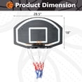 thumbnail image 5 of KL KLB Sport Wall-mounted Basketball Hoop, Folding Basketball Backboard and Rim Combo Indoor Outdoor for Kids Adults, 5 of 9