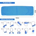 thumbnail image 2 of Toalla refrescante, toalla deportiva de microfibra, toalla de playa para fitness, yoga, azul claro, 2 of 5