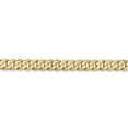 thumbnail image 2 of 14K Yellow Gold 4.75mm Beveled Curb Chain Bracelet Size 7, 2 of 7