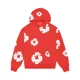 thumbnail image 3 of Sudadera con capucha para correr, estilo informal, estilo callejero, estilo europeo, con flores, de gran tamaño, unisex, para exteriores, 3 of 5