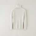 thumbnail image 6 of Girls Turtleneck Long Sleeve Ribbed Pullover Knit Top Lightweight Stretchy Youth Sweater for Casual Daily Wear, 6 of 7