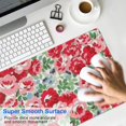 thumbnail image 4 of Long Mouse Pads for Desk,Pioneer Flower Floral Print Pattern Desk Mats on Top Of Desks, Desk Mouse Pad Extra Large with 3mm Non-Slip Base and Stitched Edge for Gaming,Office,Work,Home 31.5"x15.7", 4 of 6