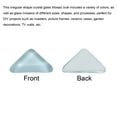 thumbnail image 2 of 200g Crystal Glass Mosaic Tiles, Irregular Triangle Mosaic Tiles Bulk for Craft DIY Hobbies Art Project Sky Blue, 2 of 6