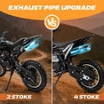 thumbnail image 3 of Ktoebyco 50cc Dirt Bike for Kids 13-17,4-Stroke Gas Power Mini Motorcycle,1-Seater,2L Fuel Capacity,Black, 3 of 9