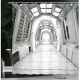 thumbnail image 4 of Ambesonne Scenery Shower Curtain, Sun Energetic Space, 69"Wx84"L, White, 4 of 5