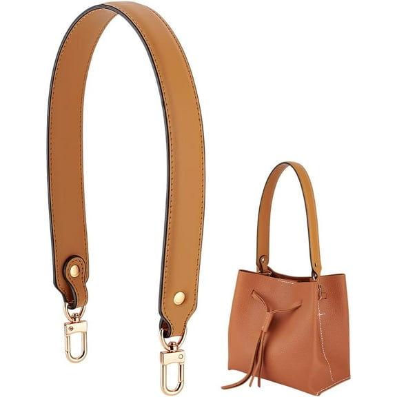 Genuine Leather Purse Strap Leather Tote Bag Handles with Clasps for Handbag Making