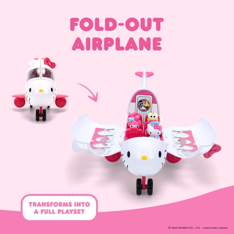 ハローキティ エアラインプレイセット/販売地域米国限定 サンリオUSA正規許諾品 Jada Sanrio Hello Kitty and Friends – Hello Kitty Airline Play Set