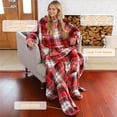 thumbnail image 3 of Catalonia Wearable TV Blanket with Sleeves Arms & Feet pockets for Adult Micro Plush Fleece Large Wrap Throw Robe, 75" x 53", 3 of 7