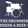 thumbnail image 3 of CafePress - Drummer Beer Long Sleeve Dark T Shirt - Long Sleeve Dark T-Shirt, 3 of 4