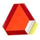 thumbnail image 2 of Pegatina triangular reflectante para vehículos de movimiento lento, señal triangular, repuesto práctico para carrito para exteriores, 2 of 9