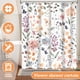 thumbnail image 3 of Dznils Cortina de Ducha Floral con Ganchos, Moderna Cortina de Baño de Tela Acuarela, Azul, 72" x 72", 3 of 12