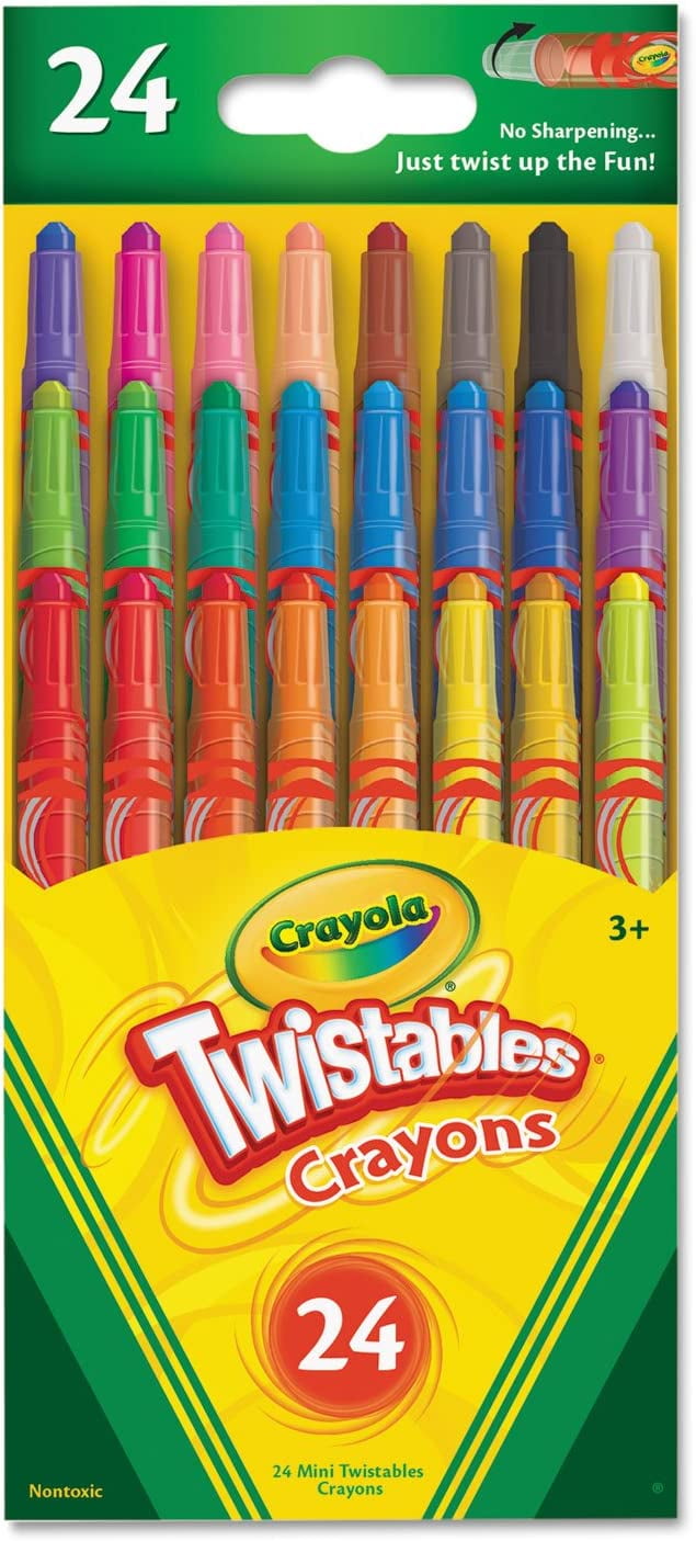 Crayola Fun Effects Mini Twistables Crayons 24 Count (2 Pack)