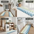 thumbnail image 5 of Colorful Gradient Checkerboard Checkered Pattern Kitchen Rugs Sets Of 3,Kitchen Runner Rugs Non Skid Washable,Decorative Kitchen Floor Mats for Kitchen,Sink,Laundry,17"x30"+ 17"x47" + 17"x59", 5 of 6