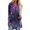 Dark Purple, variant on Women's Long Sleeve V-Neck Halloween Gothic Print Tunic Top Bat Castle Splatter Graphic Pullover Shirt Casual Loose Fit Fall Tee Red 3XL