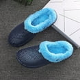 thumbnail image 5 of VerPetridure House Slippers for Women Men Fuzzy Slippers Fluffy Bedroom House Shoes Memory Foam Suede Cozy Plush Breathable Anti-Slip Indoor & Outdoor Winter, 5 of 7
