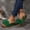 Green, variant on Women Wedge Slide Sandals, Non-Slip Open Toe Soft Bottom Comfort Ladies Shoes Black Size 9.5