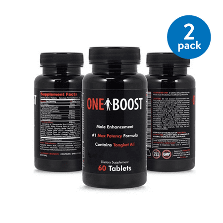 One Boost Testosterone Booster, Tongkat Ali Supplements Proven To Naturally Support Low T Quickly, Increase Energy, Libido & Stamina Potent Aphrodisiac Rescue (Pack of 2)