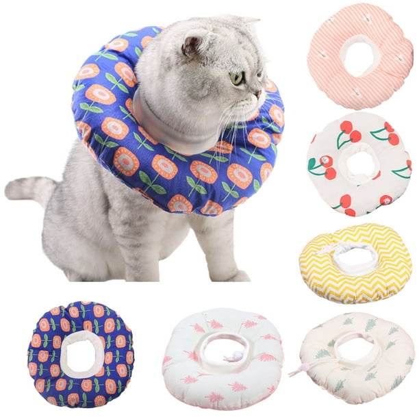 Bobasndm Soft Adjustable Cat Recovery Cone, Kitten Protection Cone Collar, Cat Surgery Cone