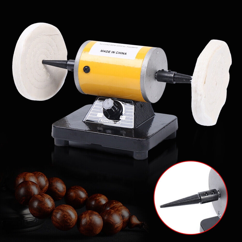 Mini Jewellery Polishing Machine High Speed 200W Jewelry Bench Buffer Grinder