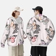 thumbnail image 4 of Gaeub Beautiful Butterfly Men's and Women's UPF 50+ Long-Sleeved Sun Protection Clothing, Fishing Shirt Long Sleeve Zip-XX-Large, 4 of 7