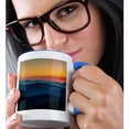 thumbnail image 2 of 3drose, Tennant Mt, Graveyard Fields Area, Sunrise, North Carolina,, 11oz Two-tone Blue Mug, 2 of 6