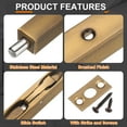 thumbnail image 4 of Flush Bolt, 8" Stainless Steel Security Door Guard Latch 2Pack, Gold Bronze, 4 of 6
