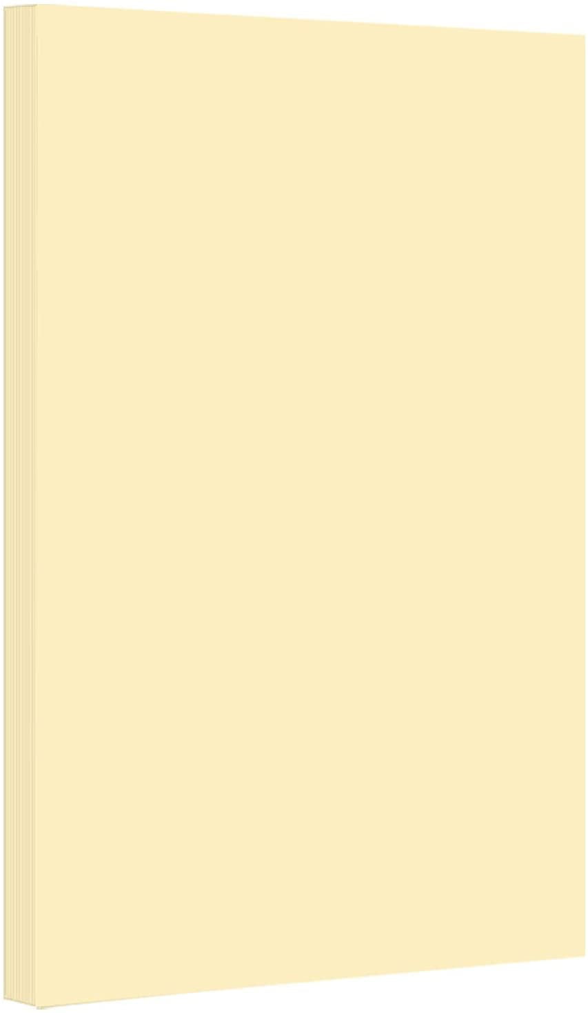 Ivory - Pastel Color Paper 20lb. Size 8.5 X 14 Legal/Menu Size - 50 Per Pack