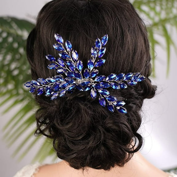 Supvox Rhinestone Hair Accessory Bridal Headpiece for Wedding 1Pack