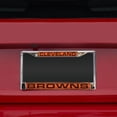 thumbnail image 2 of NFL Cleveland Browns Orange Laser Chrome Acrylic License Plate Frame QGC7077, 2 of 8
