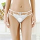thumbnail image 2 of Gibobby Ropa interior termica Nuevas bragas sexis ajustadas de cintura con estampado Floral y letras para mujer(Blanco， L), 2 of 5